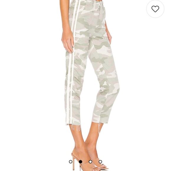 MOTHER the shaker crop desert print fray camo stripe pants 24 - Picture 4 of 11